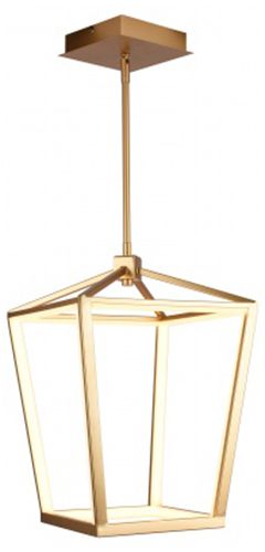 Image 2 Park Ave. 13"W Carriage LED Pendant in Gold more views
