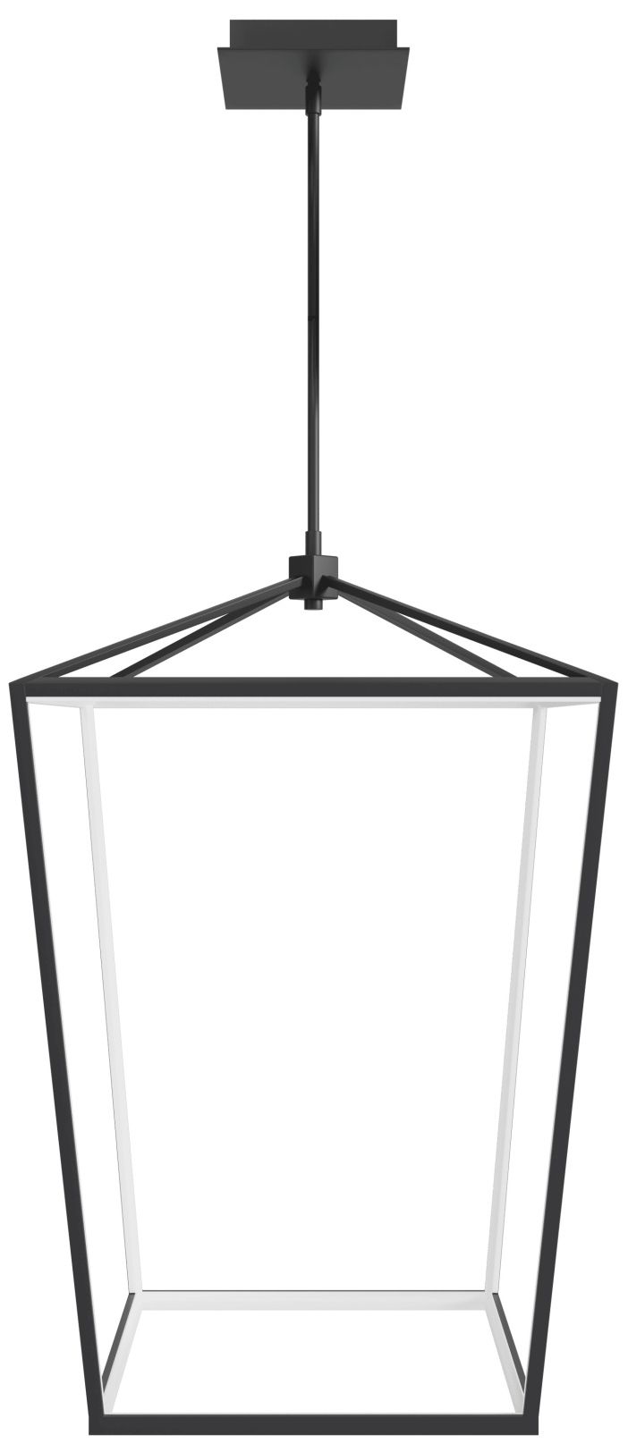 Park Ave. 17"W Carriage LED Pendant in Black