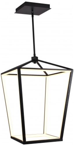 Image 2 Park Ave. 17"W Carriage LED Pendant in Black more views