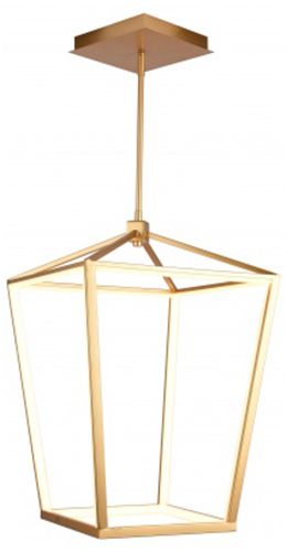 Image 2 Park Ave. 17"W Carriage LED Pendant in Gold more views