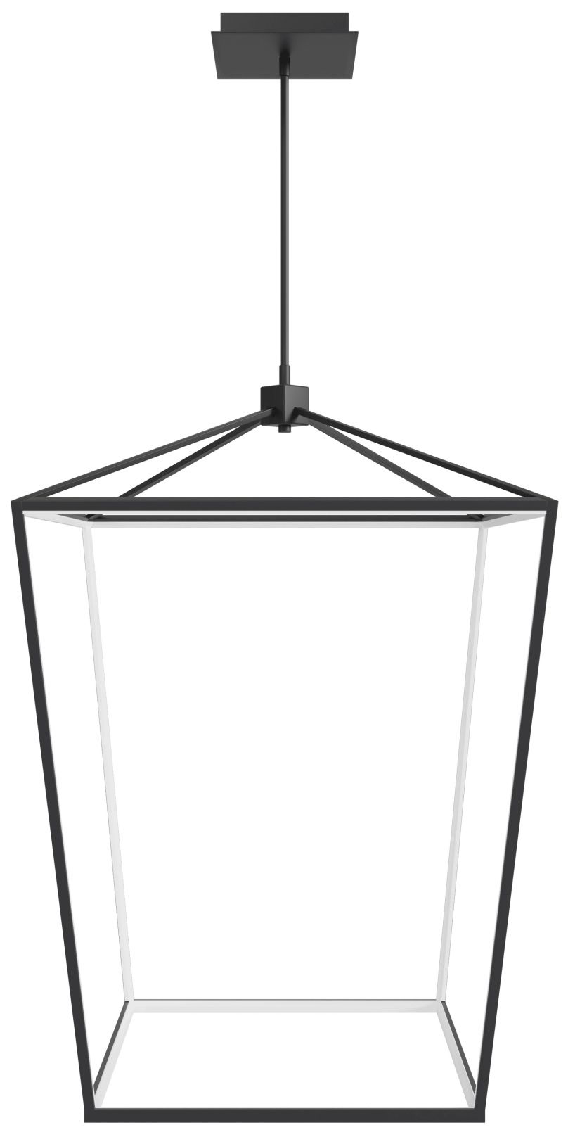 Park Ave. 30"W Carriage LED Pendant in Black