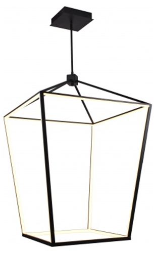 Image 2 Park Ave. 30"W Carriage LED Pendant in Black more views