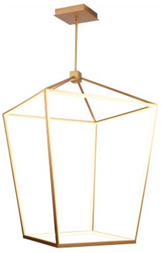 Image 2 Park Ave. 30"W Carriage LED Pendant in Gold more views