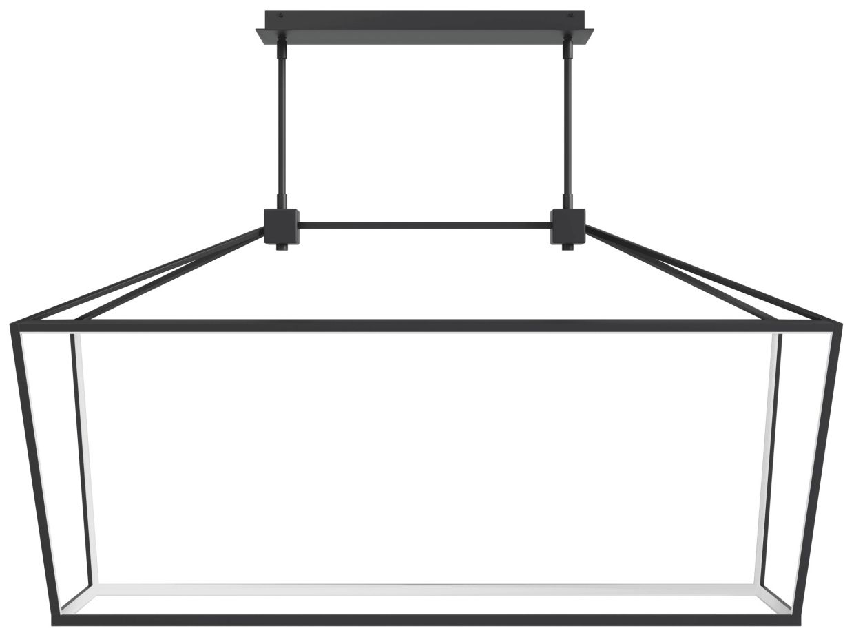 Park Ave. 54"W LED Linear Pendant in Black