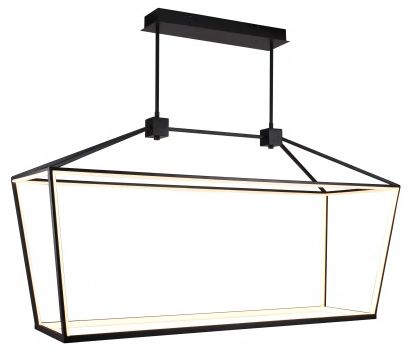 Image 2 Park Ave. 54"W LED Linear Pendant in Black more views