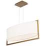 Thumbnail2 of Park Avenue 11.63"H x 30.63"W 1-Light Linear Pendant in Aged Bras