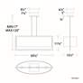 Thumbnail4 of Park Avenue 11.63"H x 30.63"W 1-Light Linear Pendant in Aged Bras more views