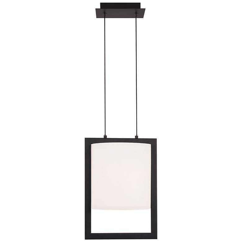Image 2 Park Avenue 12.38"H x 9"W 1-Light Pendant in Black
