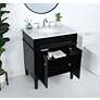 4_Park Avenue 30" Wide Black Single Sink Bathroom Vanity more views