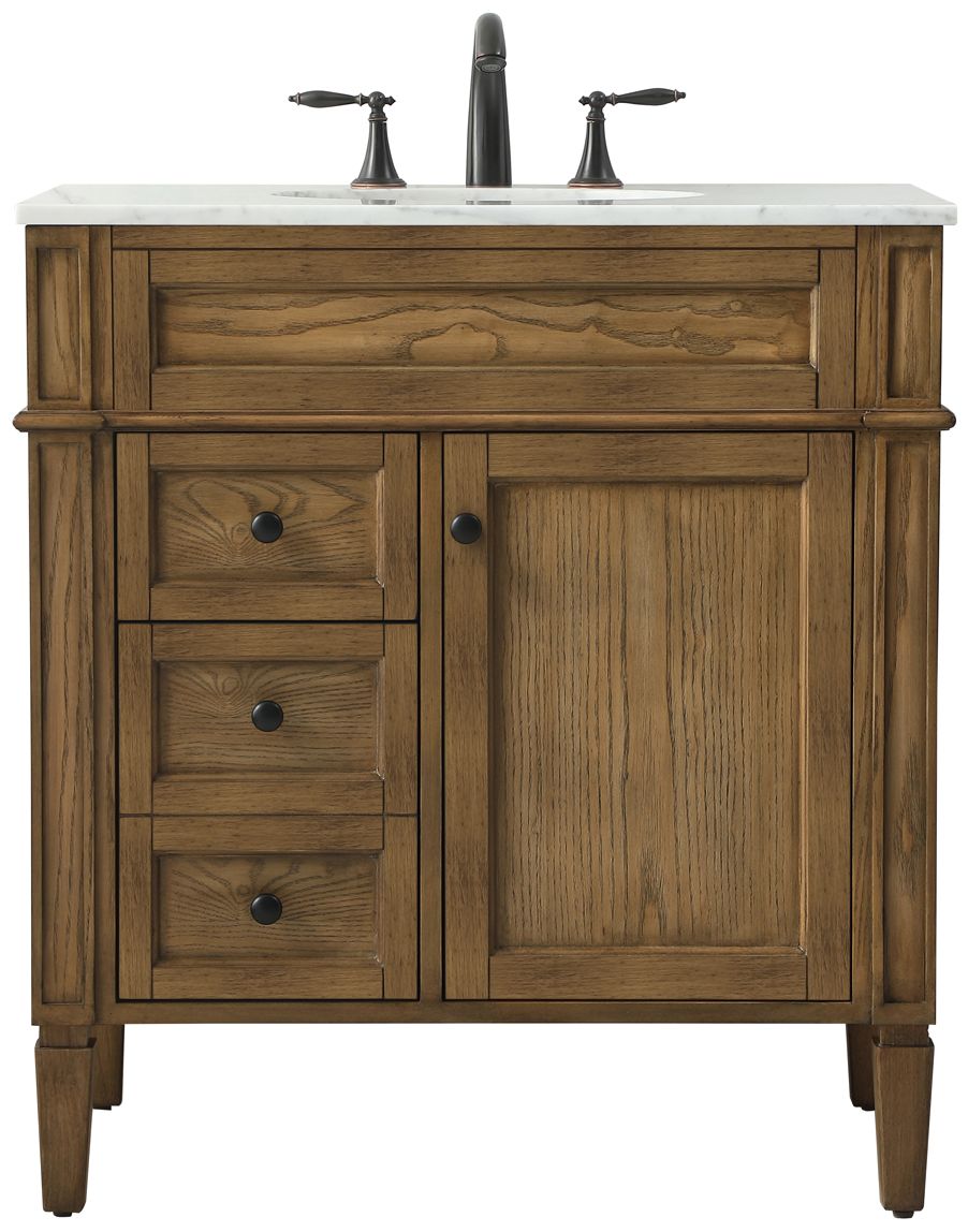 Image 2 Park Avenue 32" Wide Driftwood Single Sink Bathroom Vanity