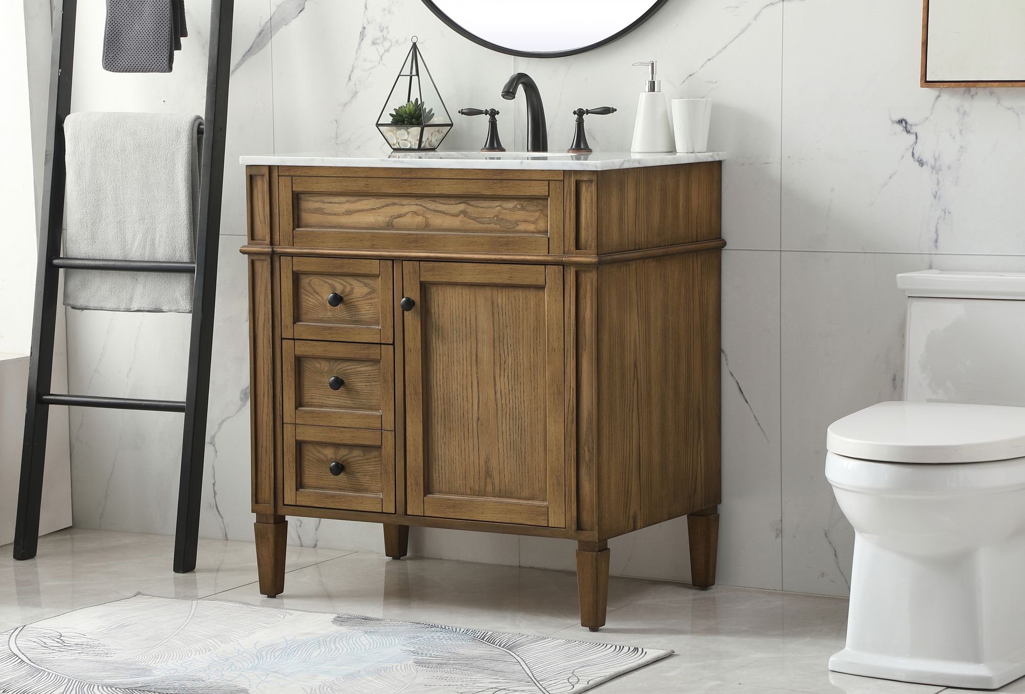 Image 4 Park Avenue 32" Wide Driftwood Single Sink Bathroom Vanity more views