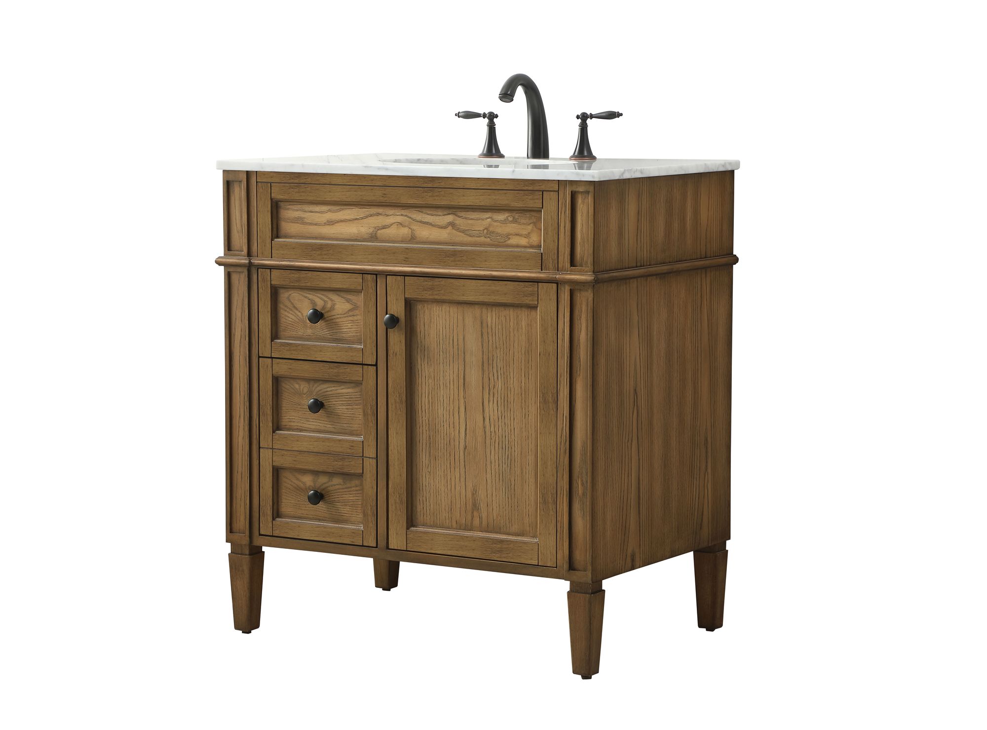 Park Avenue 32" Wide Driftwood Single Sink Bathroom Vanity