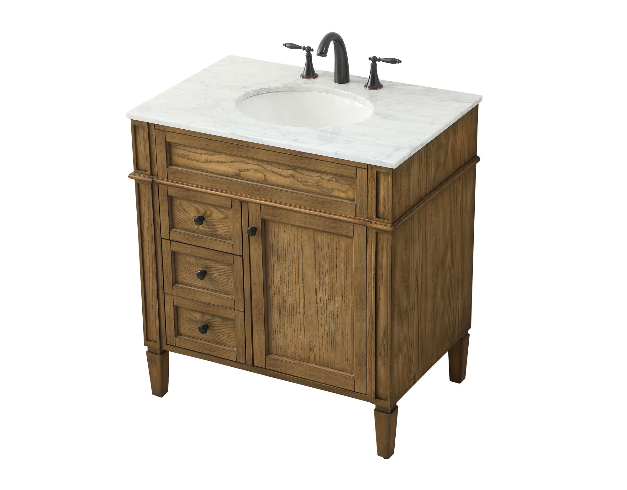Park Avenue 32" Wide Driftwood Single Sink Bathroom Vanity