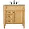 Park Avenue 32"W Natural Wood Single Sink Bathroom Vanity