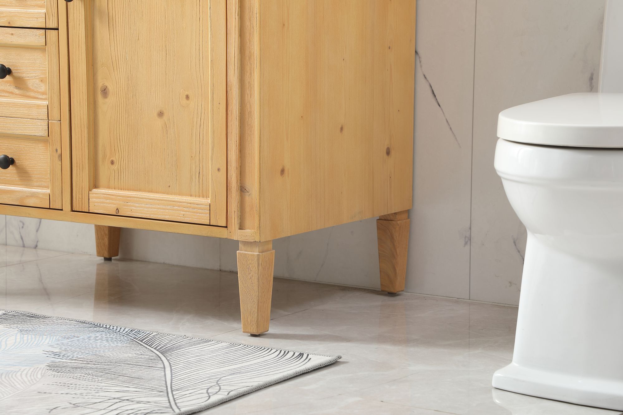 Park Avenue 32"W Natural Wood Single Sink Bathroom Vanity