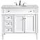 Park Avenue 40"W White 3-Drawer Single Sink Bathroom Vanity