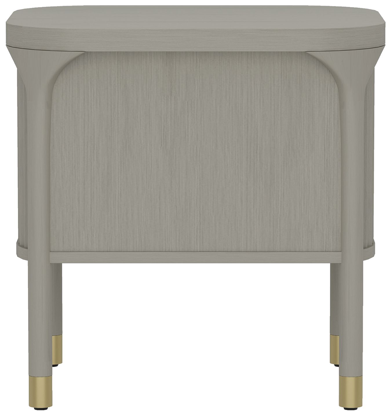 Park Contemporary 24" Nightstand in Gray (2-Drawer)