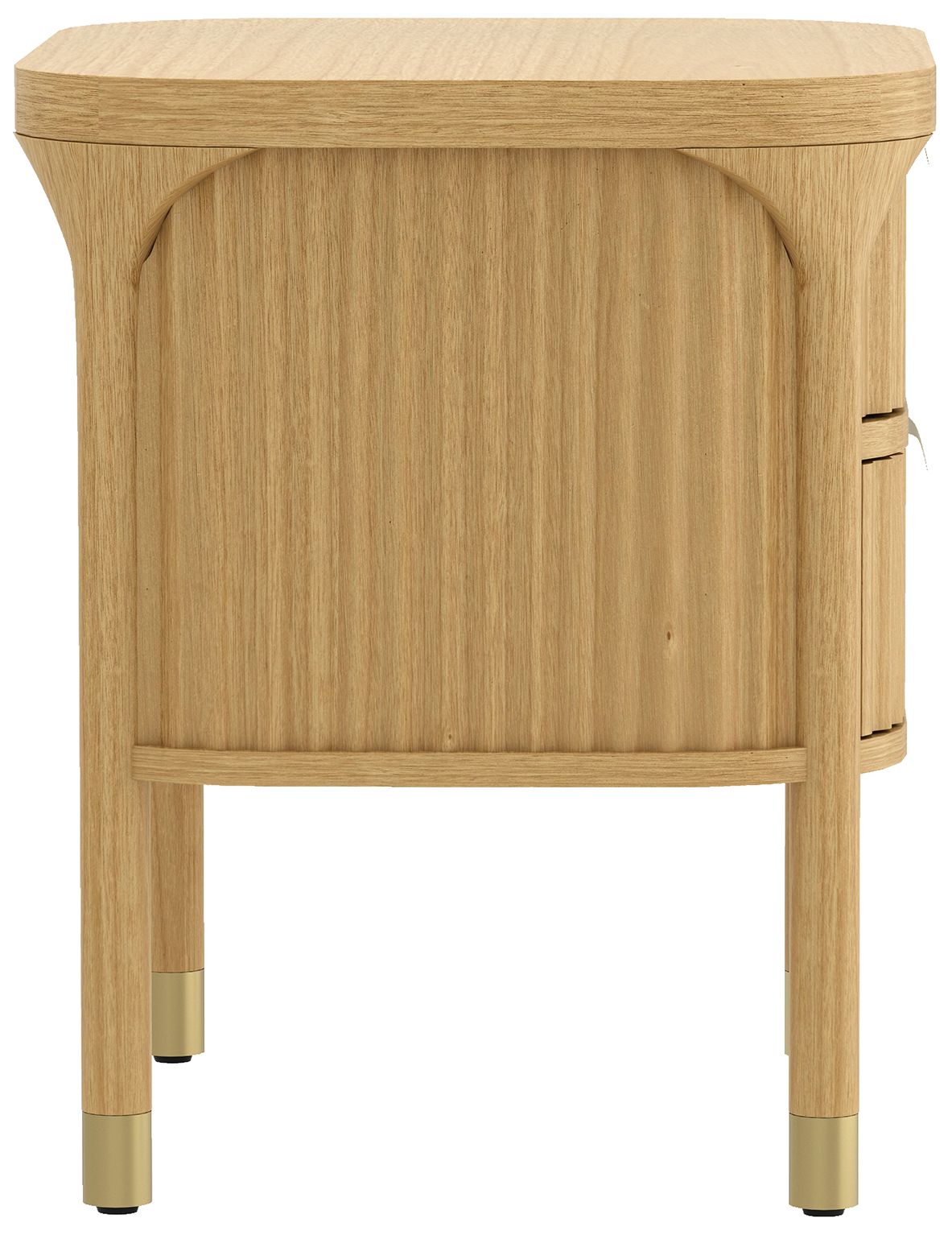 Park Contemporary 24" Nightstand in Natural (2-Drawer)