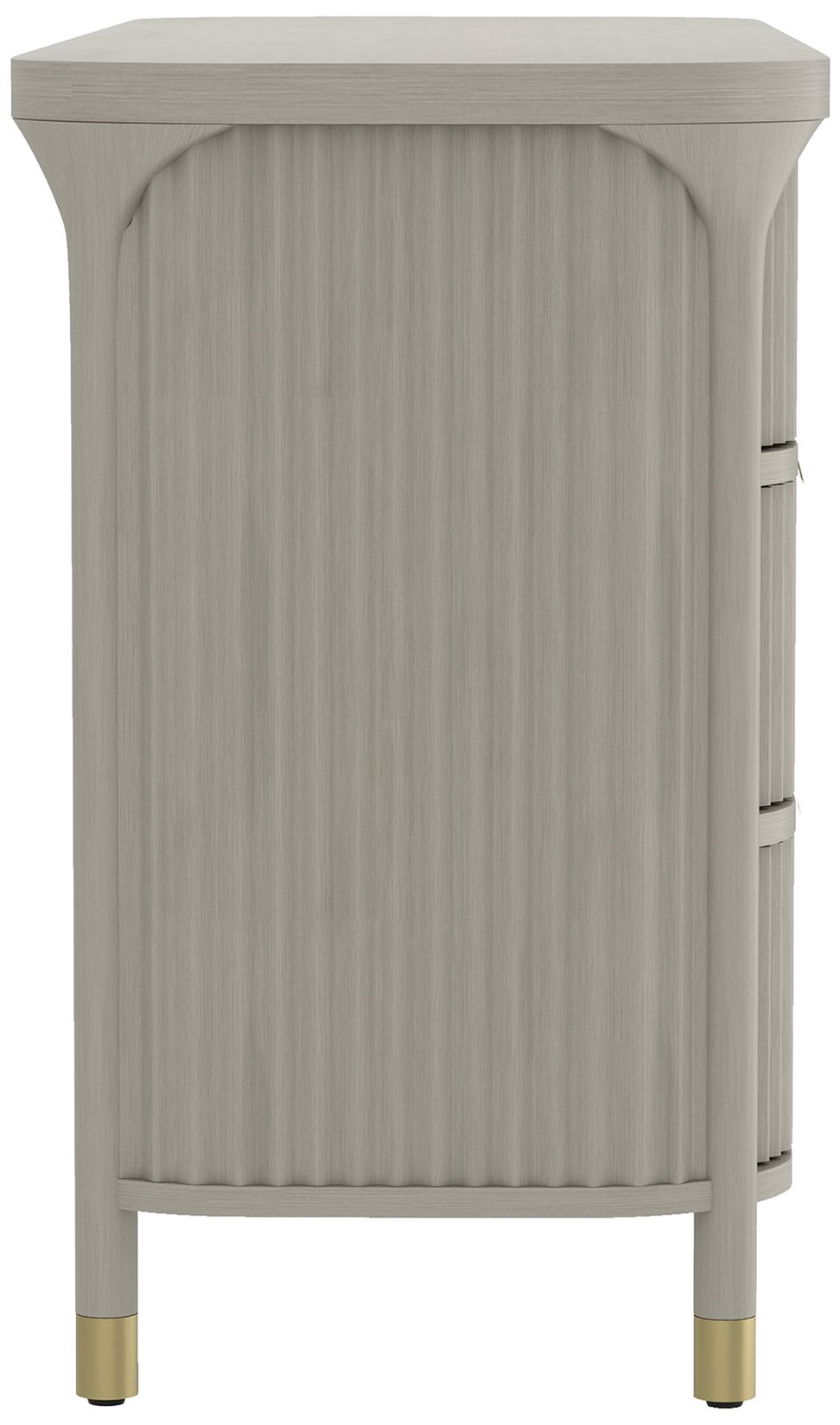 Park Contemporary 68" Dresser in Gray (6-Drawer)