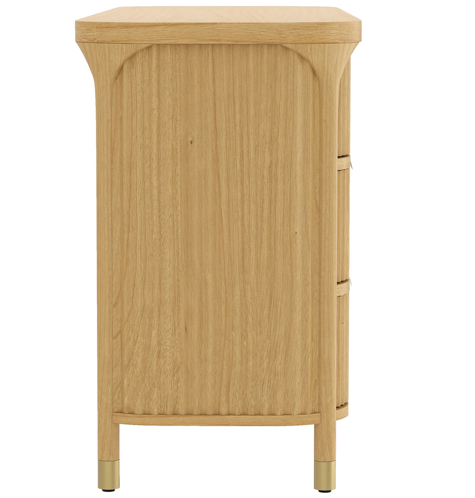 Park Contemporary 68" Dresser in Natural (6-Drawer)