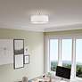 6_Park Ridge 13" Wide Brushed Nickel Drum Ceiling Light more views