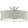 3_Park Ridge 15" Wide Brushed Nickel Drum Ceiling Light