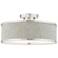 Park Ridge 15" Wide Brushed Nickel Drum Ceiling Light