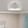 2_Park Ridge 15" Wide Brushed Nickel Drum Ceiling Light