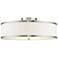 Park Ridge 18" Wide Brushed Nickel Drum Ceiling Light
