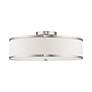 4_Park Ridge 18" Wide Brushed Nickel Drum Ceiling Light more views