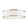 5_Park Ridge 18" Wide Brushed Nickel Drum Ceiling Light more views