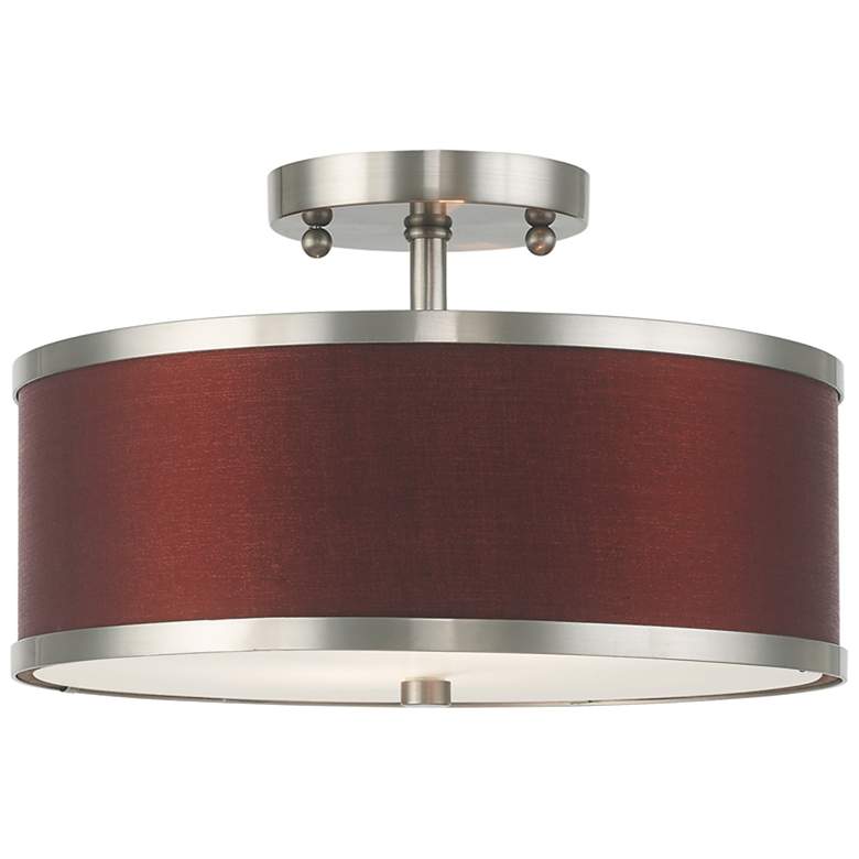 Image 1 Park Ridge 2 Light Brushed Nickel Ceiling Mount