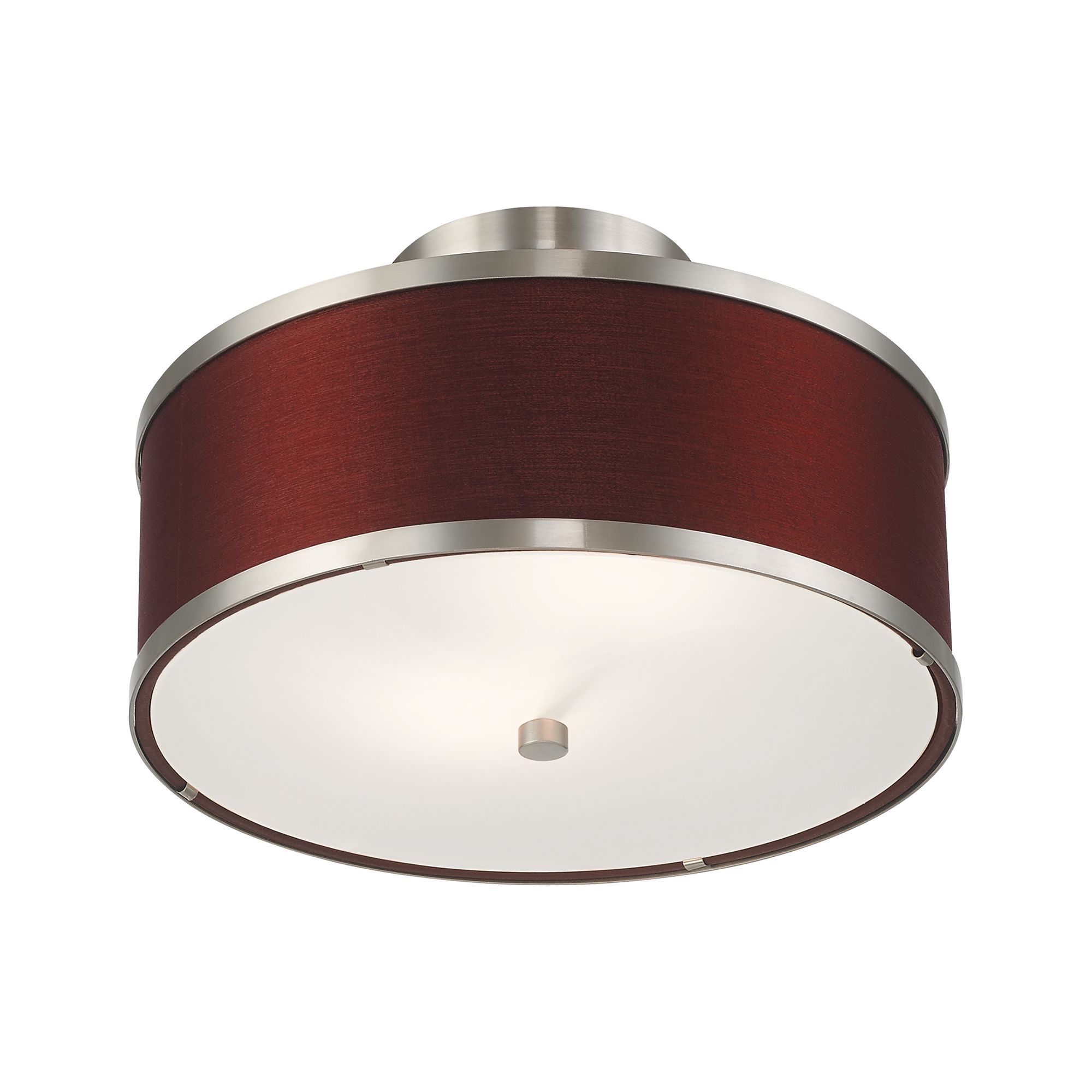 Image 6 Park Ridge 2 Light Brushed Nickel Ceiling Mount more views