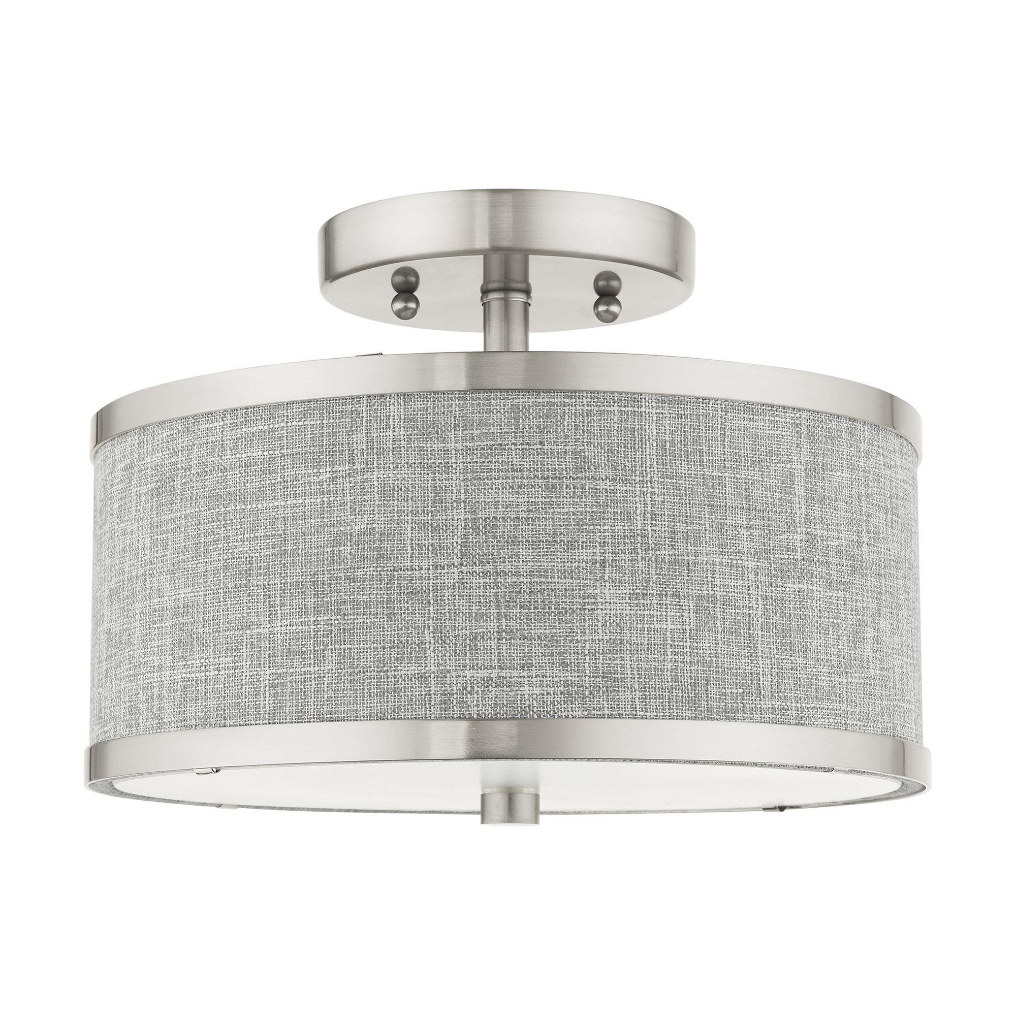 Image 3 Park Ridge 2 Light Brushed Nickel Semi Flush more views