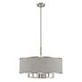 3_Park Ridge 24" Wide Brushed Nickel 7-Light Drum Chandelier more views