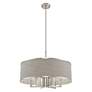 6_Park Ridge 24" Wide Brushed Nickel 7-Light Drum Chandelier more views
