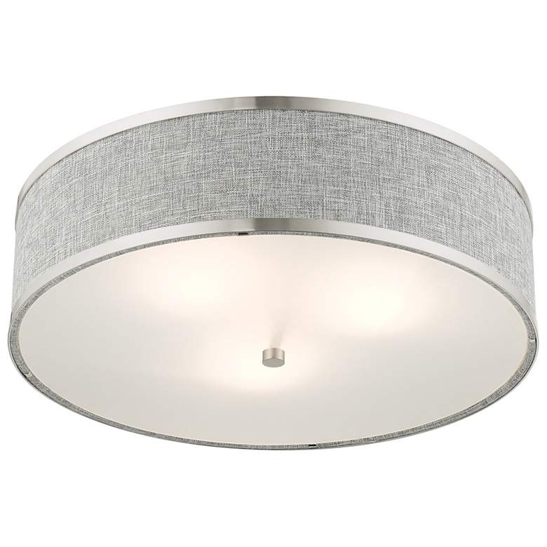 Image 7 Park Ridge 3 Light Brushed Nickel Semi Flush more views