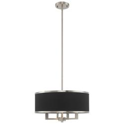 Park Ridge 4 Light Brushed Nickel Pendant Chandelier