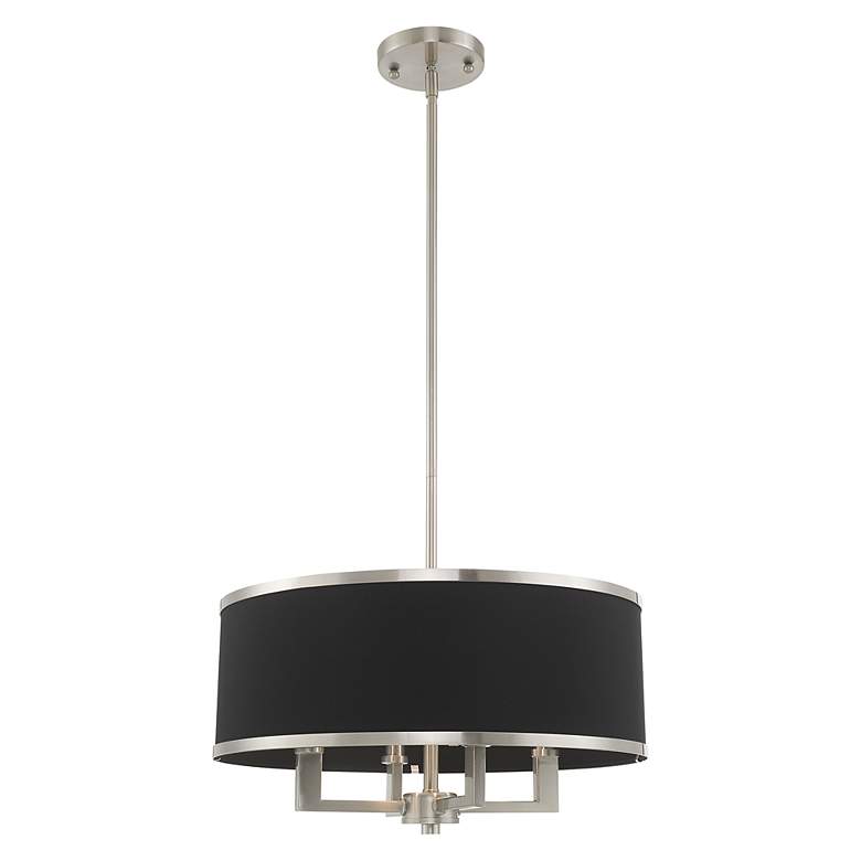 Image 4 Park Ridge 4 Light Brushed Nickel Pendant Chandelier more views