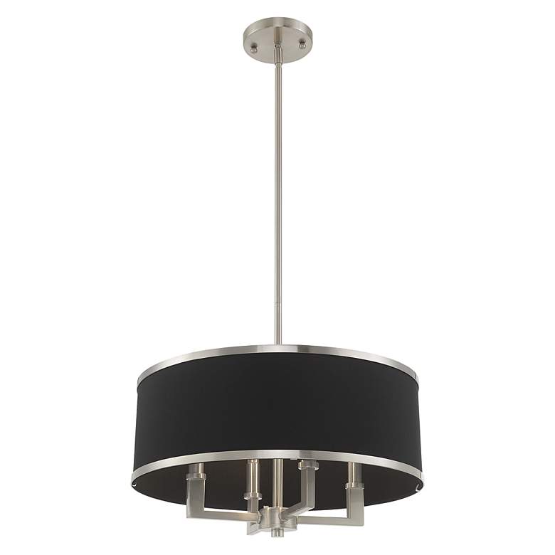 Image 5 Park Ridge 4 Light Brushed Nickel Pendant Chandelier more views