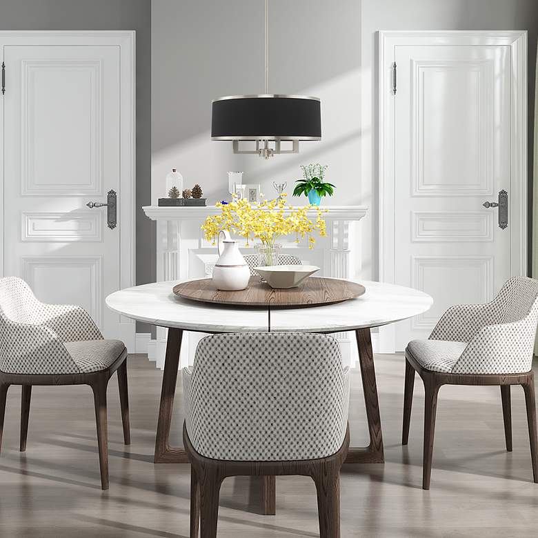 Image 6 Park Ridge 4 Light Brushed Nickel Pendant Chandelier more views