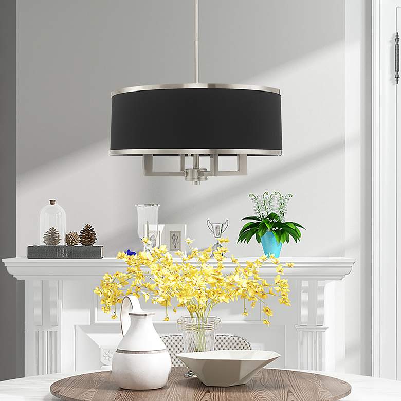 Image 7 Park Ridge 4 Light Brushed Nickel Pendant Chandelier more views