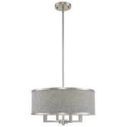 Park Ridge 4 Light Brushed Nickel Pendant Chandelier