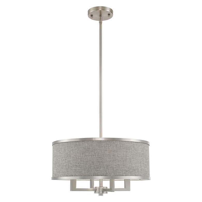 Image 3 Park Ridge 4 Light Brushed Nickel Pendant Chandelier more views
