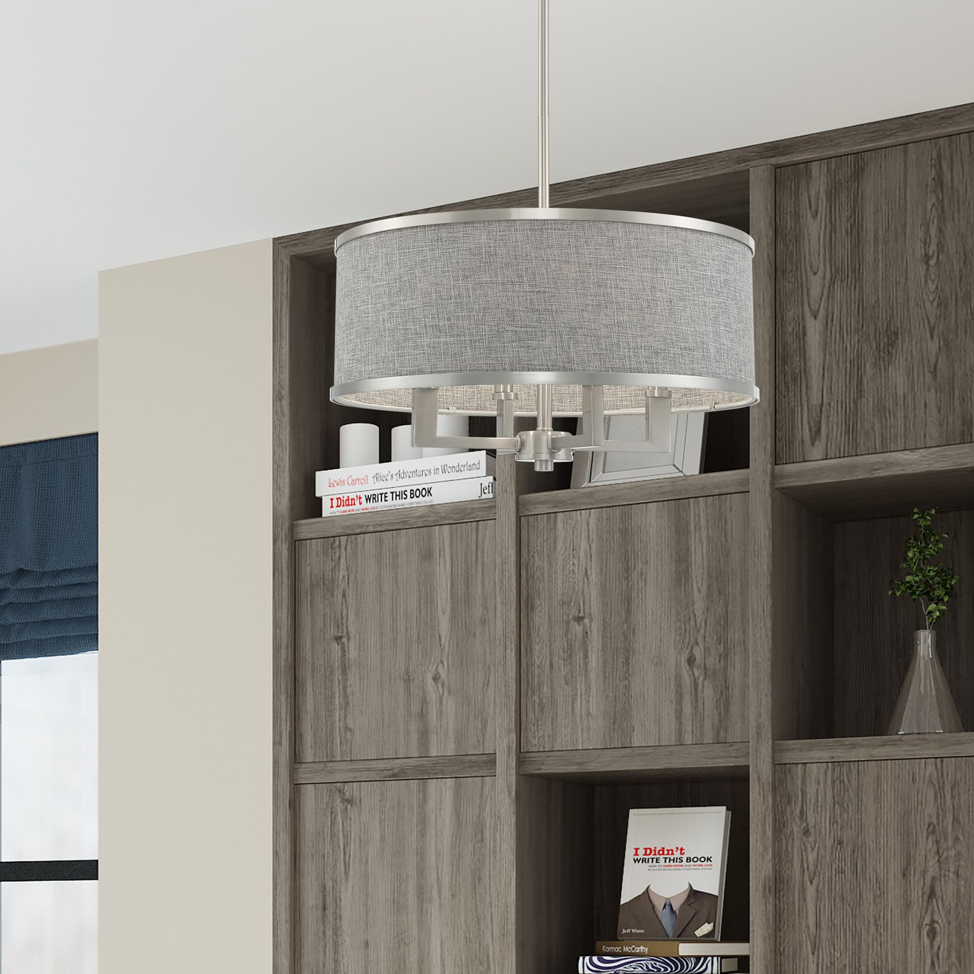 Park Ridge 4 Light Brushed Nickel Pendant Chandelier
