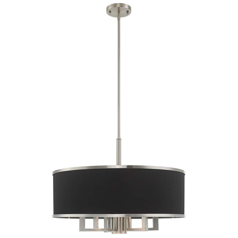 Image 1 Park Ridge 7 Light Brushed Nickel Pendant Chandelier