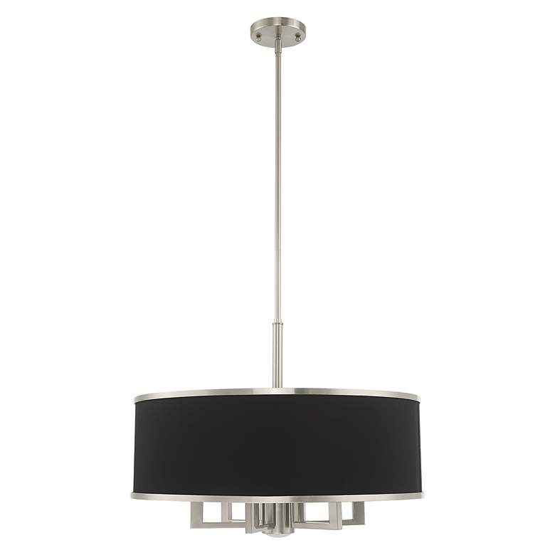 Image 4 Park Ridge 7 Light Brushed Nickel Pendant Chandelier more views