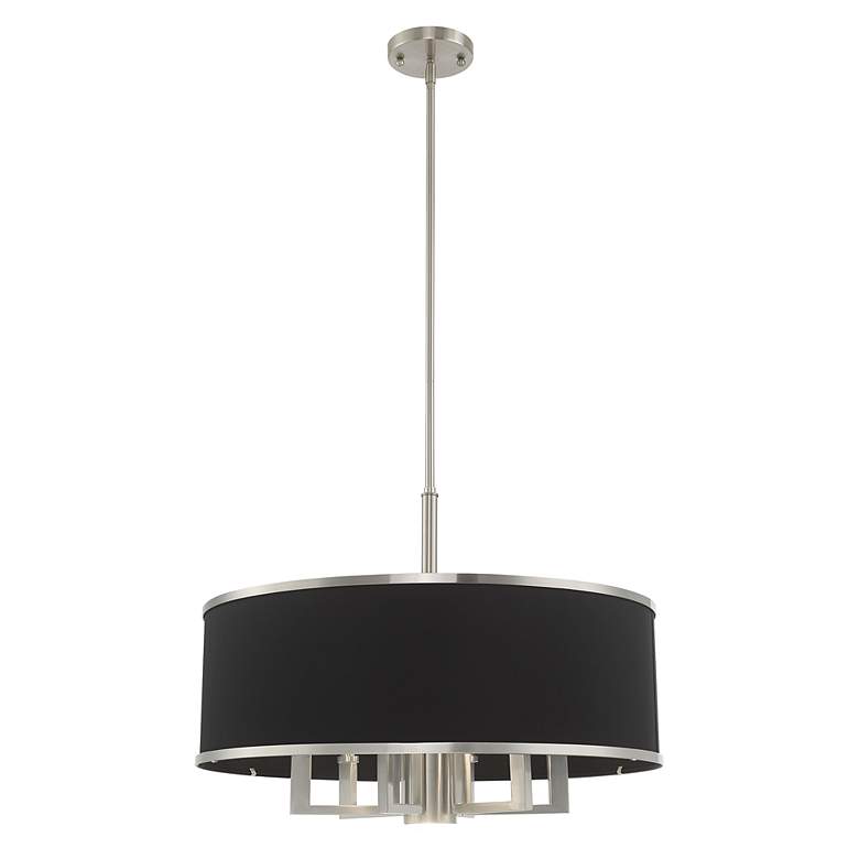 Image 6 Park Ridge 7 Light Brushed Nickel Pendant Chandelier more views