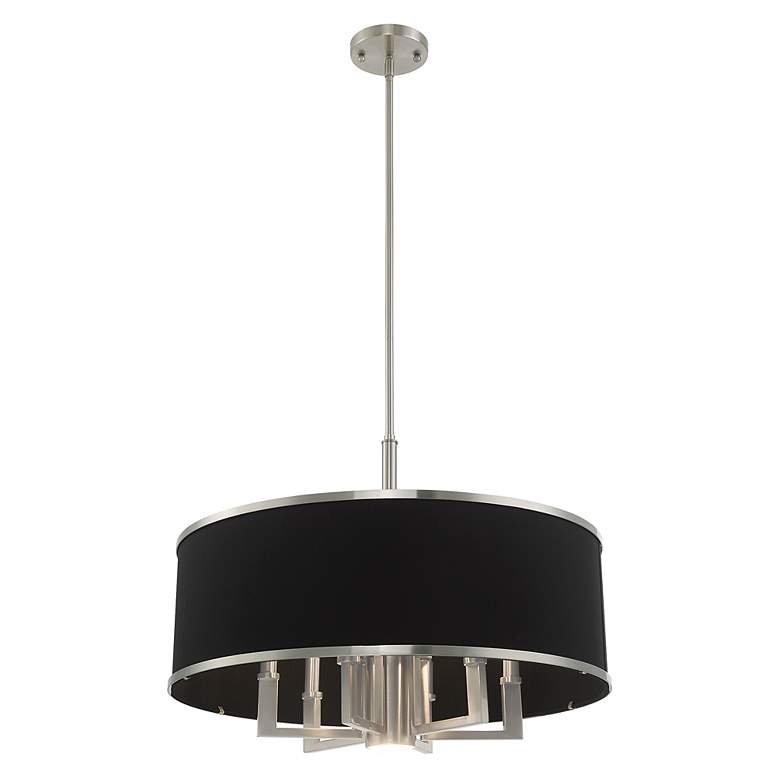 Image 7 Park Ridge 7 Light Brushed Nickel Pendant Chandelier more views