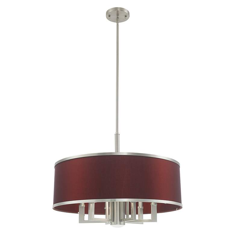 Image 5 Park Ridge 7 Light Brushed Nickel Pendant Chandelier more views